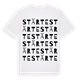 White t-shirt med Stärte ordlek t-shirt