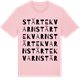 Pink Cotton t-shirt med Stärtekvarn ordlek t-shirt