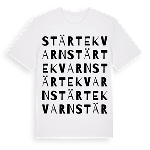 Stärtekvarn ordlek t-shirt – ekologisk bomull t-shirt från Pinshirt