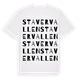 White t-shirt med Stavervallen ordlek t-shirt