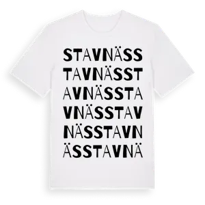 Stavnäs ordlek t-shirt – ekologisk bomull t-shirt från Pinshirt