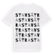 White t-shirt med Stavsätra ordlek t-shirt