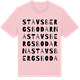Pink Cotton t-shirt med Stavsbergsbodarna ordlek t-shirt