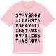 Pink Cotton t-shirt med Stavsbovallen ordlek t-shirt