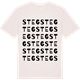 Vintage White t-shirt med Steg ordlek t-shirt