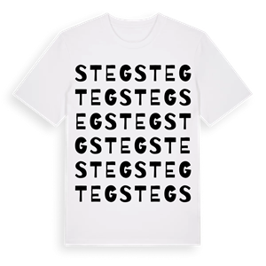 Steg ordlek t-shirt – ekologisk bomull t-shirt från Pinshirt