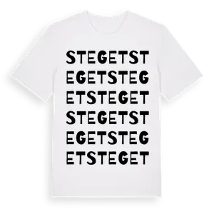 Steget ordlek t-shirt – ekologisk bomull t-shirt från Pinshirt