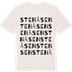 Vintage White t-shirt med Stenåsen ordlek t-shirt
