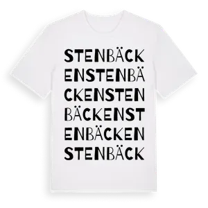 Stenbäcken ordlek t-shirt – ekologisk bomull t-shirt från Pinshirt