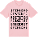 Pink Cotton t-shirt med Stenberget ordlek t-shirt