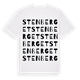 White t-shirt med Stenberget ordlek t-shirt
