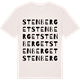 Vintage White t-shirt med Stenberget ordlek t-shirt