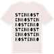 Vintage White t-shirt med Stenbo ordlek t-shirt