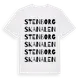 White t-shirt med Stenborgskanalen ordlek t-shirt