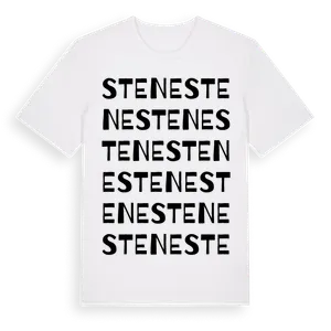 Stene ordlek t-shirt – ekologisk bomull t-shirt från Pinshirt