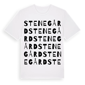 Stenegård ordlek t-shirt – ekologisk bomull t-shirt från Pinshirt