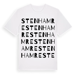 Stenhamre ordlek t-shirt – ekologisk bomull t-shirt från Pinshirt