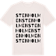 Vintage White t-shirt med Stenholmen ordlek t-shirt