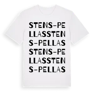 Stens-Pellas ordlek t-shirt – ekologisk bomull t-shirt från Pinshirt