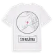 White t-shirt med Stensätra t-shirt