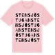Pink Cotton t-shirt med Stensjöstugan ordlek t-shirt