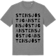 Mid Heather Gray t-shirt med Stensjöstugan ordlek t-shirt