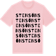 Pink Cotton t-shirt med Stensön ordlek t-shirt