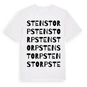 Stenstorp ordlek t-shirt – ekologisk bomull t-shirt från Pinshirt