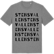 Mid Heather Gray t-shirt med Stensvallen ordlek t-shirt