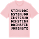 Pink Cotton t-shirt med Stenudden ordlek t-shirt