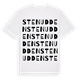 White t-shirt med Stenudden ordlek t-shirt