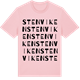 Pink Cotton t-shirt med Stenviken ordlek t-shirt