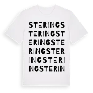 Stering ordlek t-shirt – ekologisk bomull t-shirt från Pinshirt