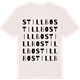 Vintage White t-shirt med Stillbo ordlek t-shirt