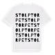 White t-shirt med Stolptorpet ordlek t-shirt