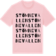 Pink Cotton t-shirt med Stömnevallen ordlek t-shirt