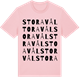 Pink Cotton t-shirt med Stora Vål ordlek t-shirt