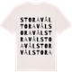 Vintage White t-shirt med Stora Vål ordlek t-shirt