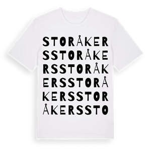 Storåkers ordlek t-shirt – ekologisk bomull t-shirt från Pinshirt