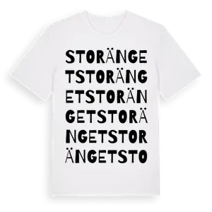 Storänget ordlek t-shirt – ekologisk bomull t-shirt från Pinshirt