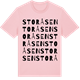 Pink Cotton t-shirt med Storåsen ordlek t-shirt
