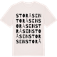 Vintage White t-shirt med Storåsen ordlek t-shirt