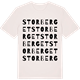 Vintage White t-shirt med Storberget ordlek t-shirt