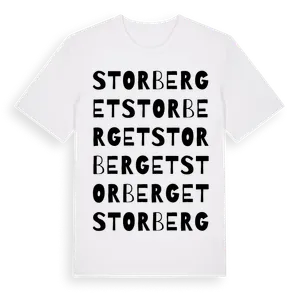 Storberget ordlek t-shirt – ekologisk bomull t-shirt från Pinshirt