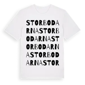 Storbodarna ordlek t-shirt – ekologisk bomull t-shirt från Pinshirt