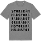 Mid Heather Gray t-shirt med Storbrännan ordlek t-shirt