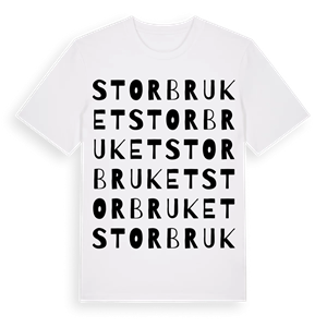 Storbruket ordlek t-shirt – ekologisk bomull t-shirt från Pinshirt