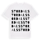 White t-shirt med Stordals ordlek t-shirt