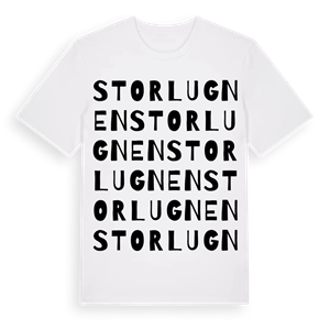 Storlugnen ordlek t-shirt – ekologisk bomull t-shirt från Pinshirt
