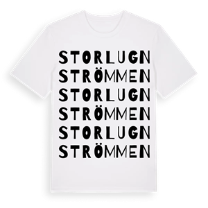Storlugnströmmen ordlek t-shirt – ekologisk bomull t-shirt från Pinshirt